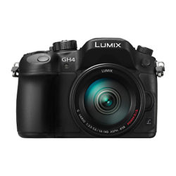Panasonic Lumix DMC-GH4 Compact System Camera with 14-140mm Lens, 4K UHD, 16.05MP, OLED EVF, 3 OLED Screen